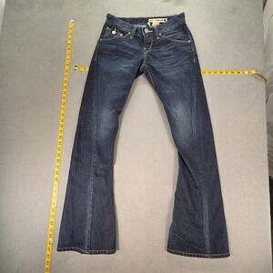 VTG Levis Engineered Jeans Womens Blue Dark Wash 10th Anniversary Twisted 27x31